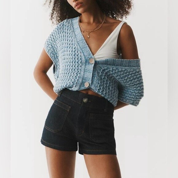 NWT Size XL (P2P 30") - Pilcro Oversized Distressed Sweater Vest (NWT US$ 128) - Picture 1 of 16